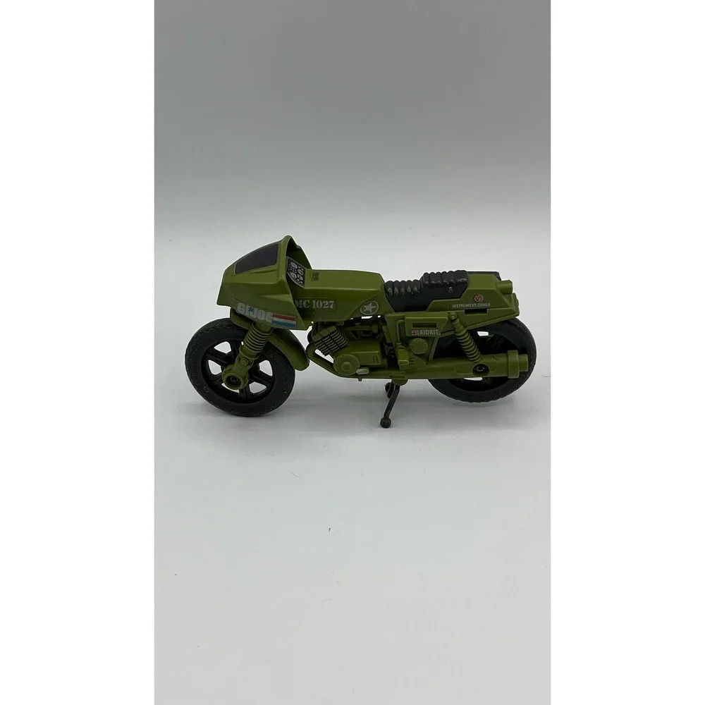 Vintage 1982 GI Joe RAM Cycle Rapid Fire Motorcycle Military Vehicle Olive Drab